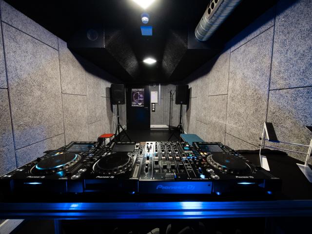 Room 20 behind desk view